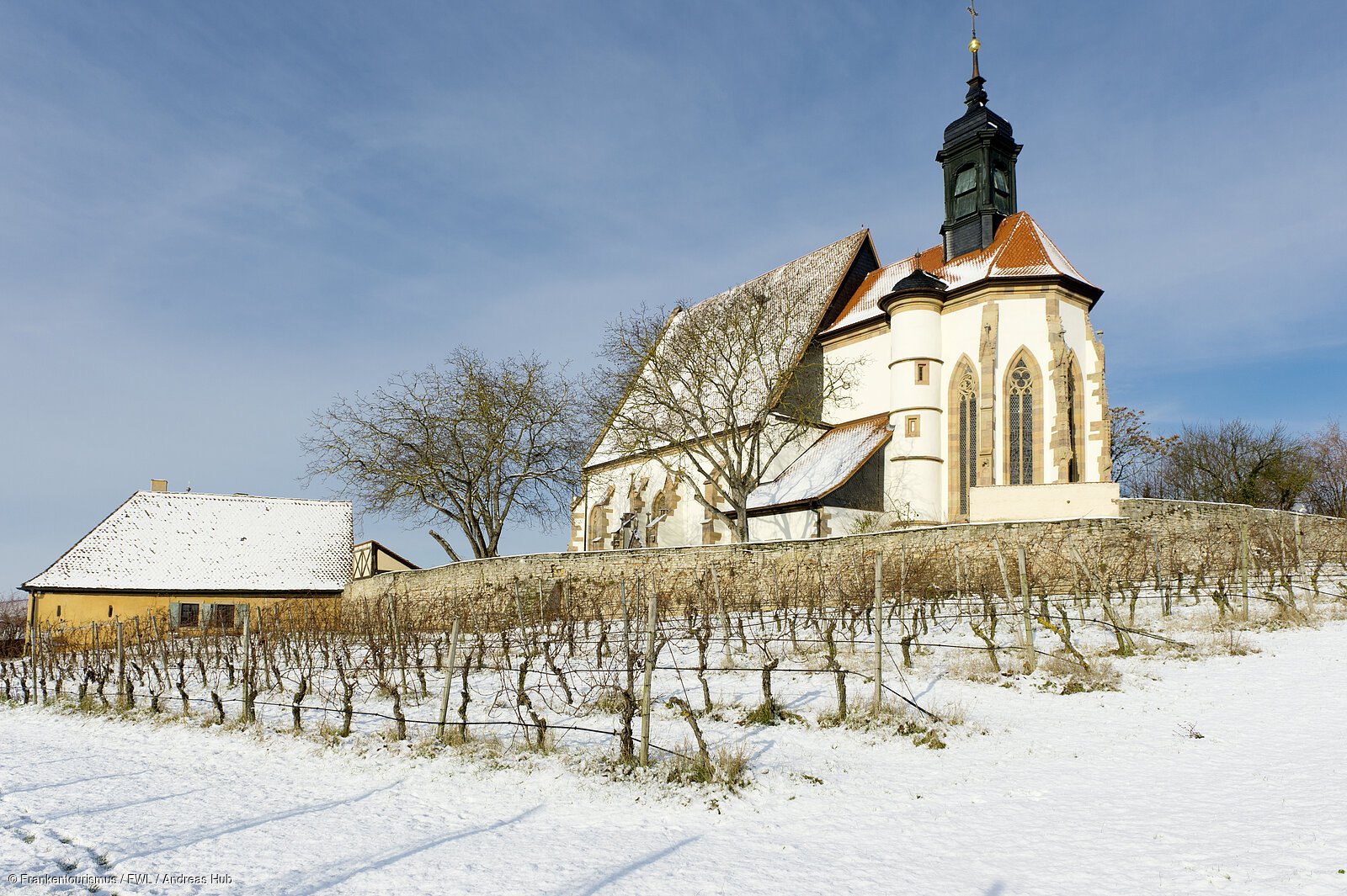 Maria im Weingarten im Winter