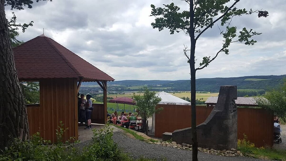 Verpflegungsstation bei der Weinbergswanderung