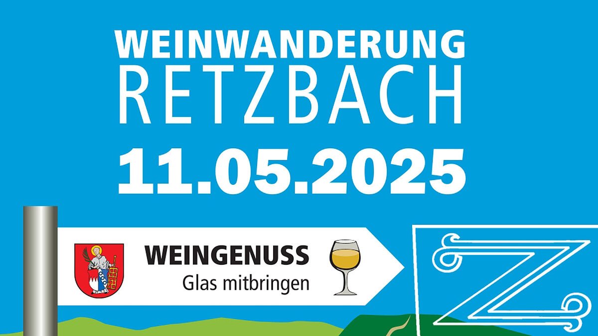 Flyer zur Weinwanderung Retzbach 2025