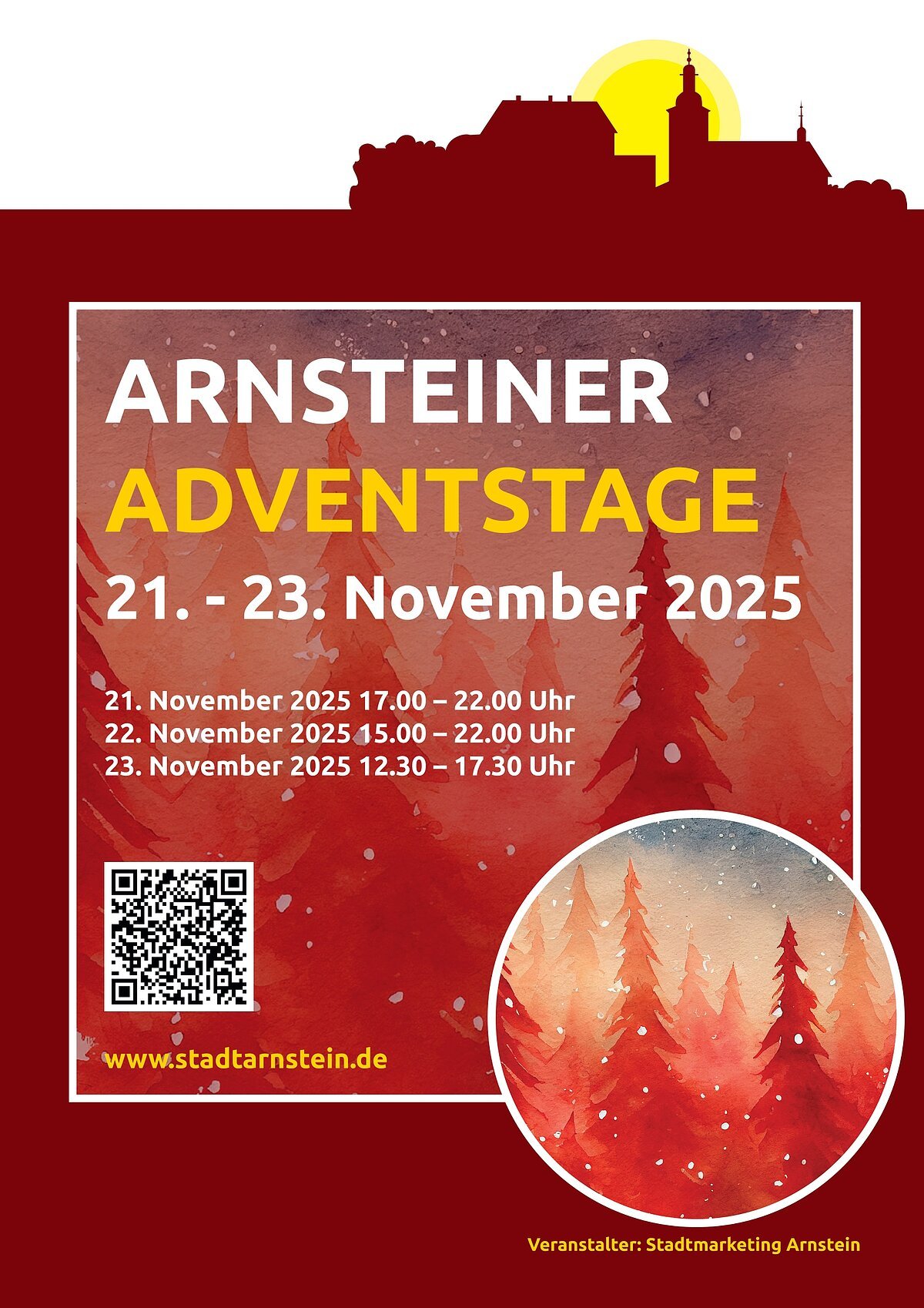 Plakat der Arnsteiner Adventstage 2025