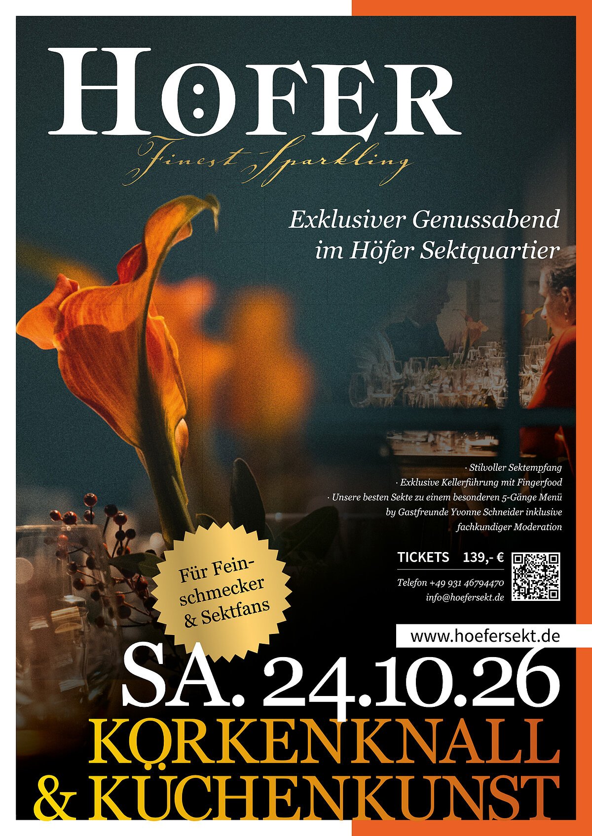 Flyer Korkenknall & Küchenkunst
