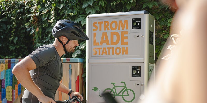 Stromladestation für E-Bikes